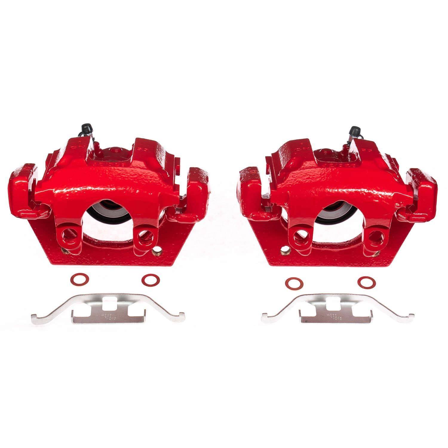 Power Stop 01-06 BMW M3 Rear Red Calipers - Pair S2752