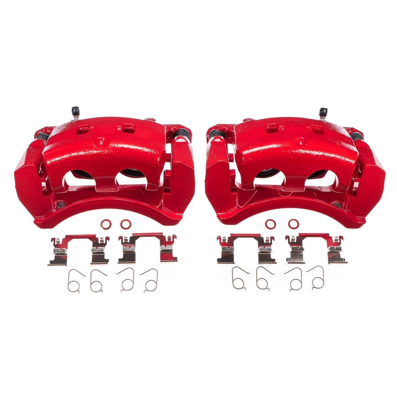 Power Stop 14-19 Infiniti Q50 Front Red Calipers - Pair S7146