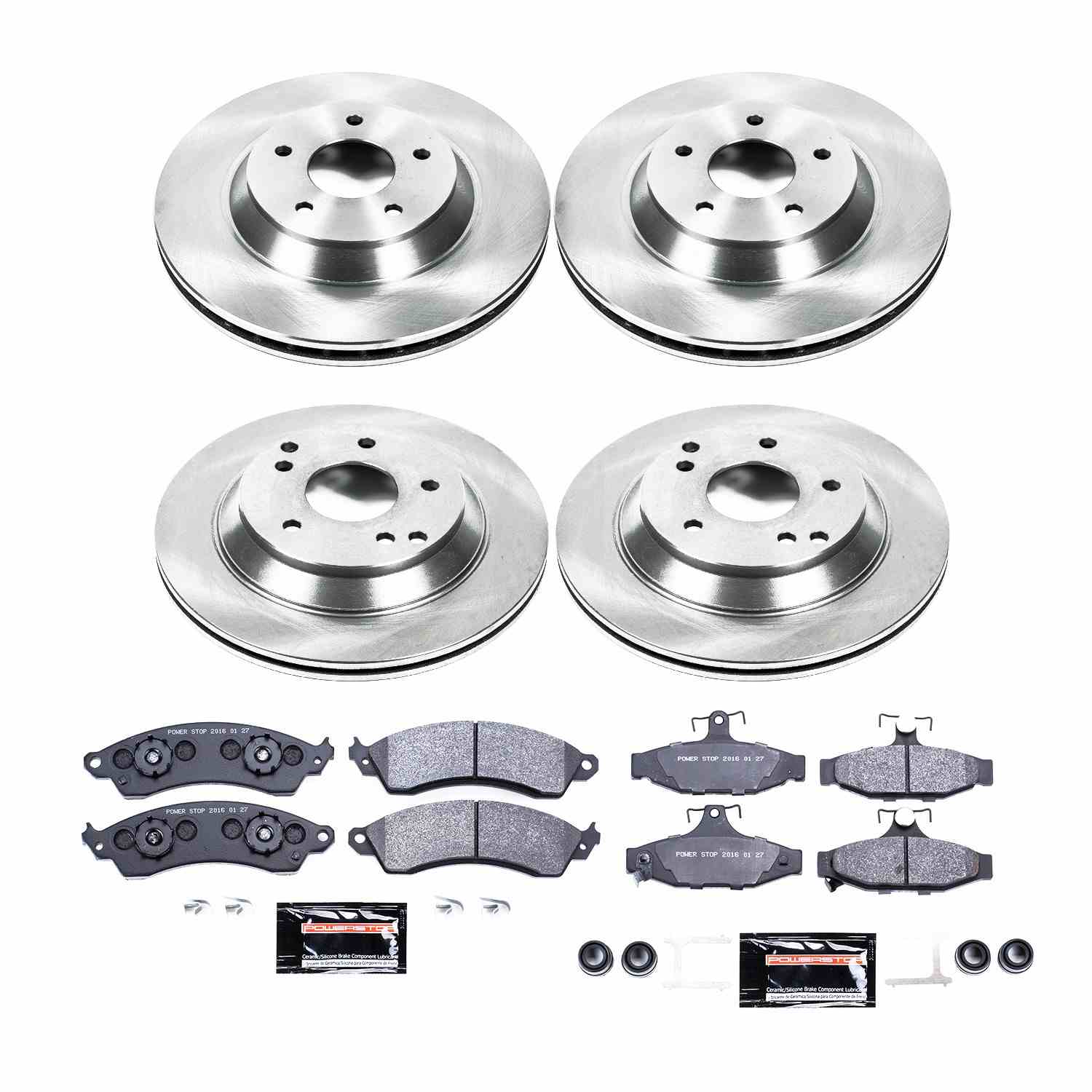 PowerStop Power Stop 88-96 Chevrolet Corvette Front & Rear Track Day Brake Kit TDBK1528