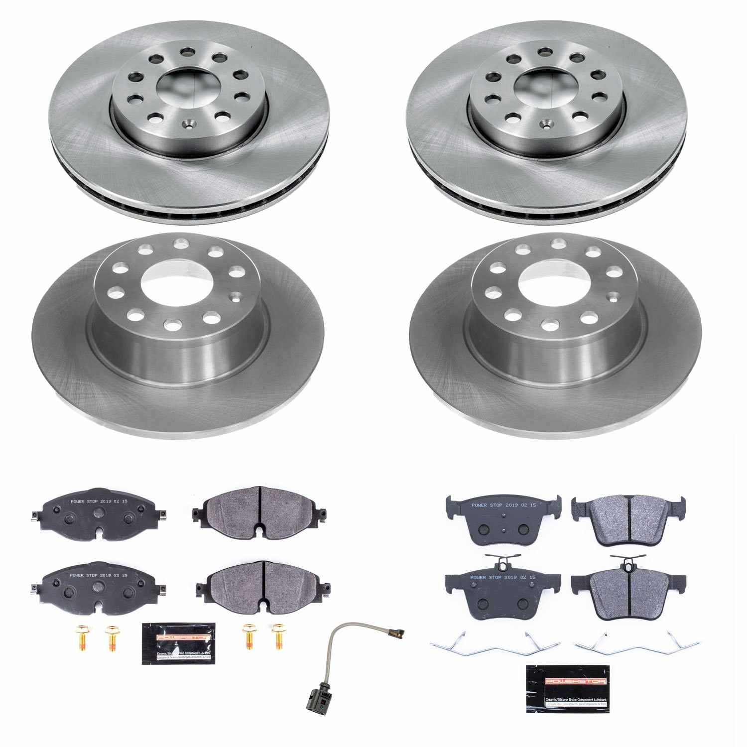 Power Stop 2019 Volkswagen Jetta Front & Rear Track Day SPEC Brake Kit TDSK8365