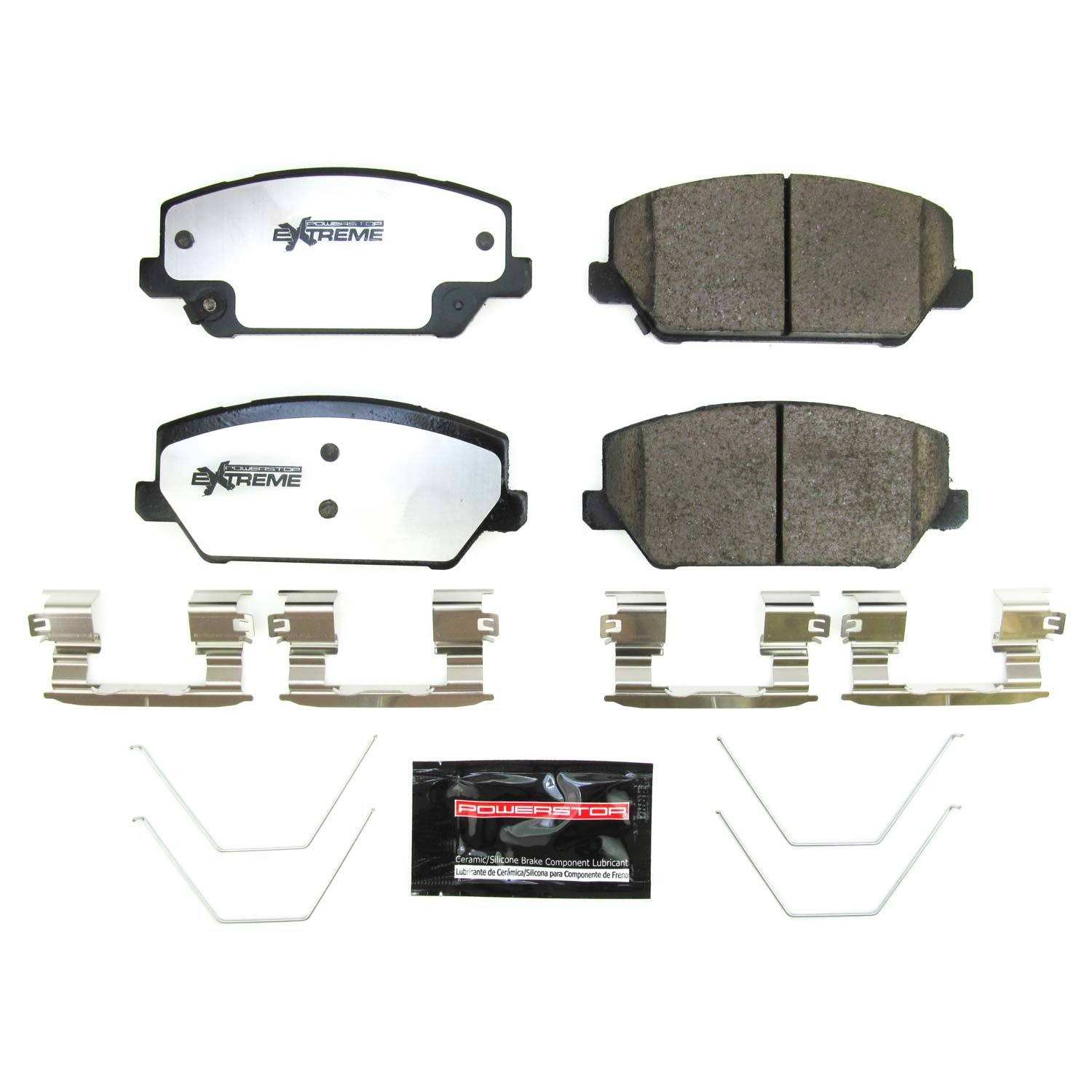 PowerStop Power Stop 19-21 Hyundai Veloster N Front Z26 Street Brake Pads w/Hardware Z26-2211