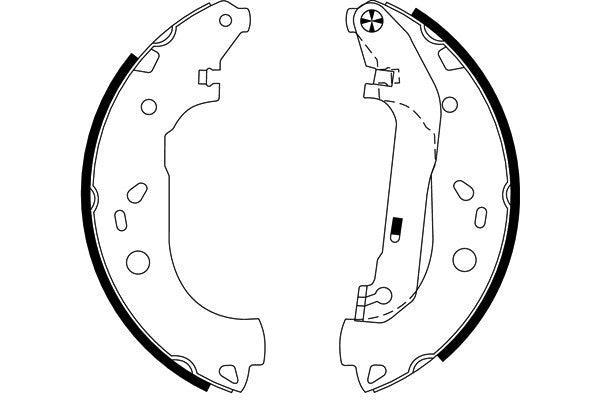 hella pagid drum brake shoe  frsport 355002731