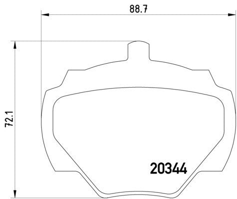 hella pagid disc brake pad set  frsport 355005791