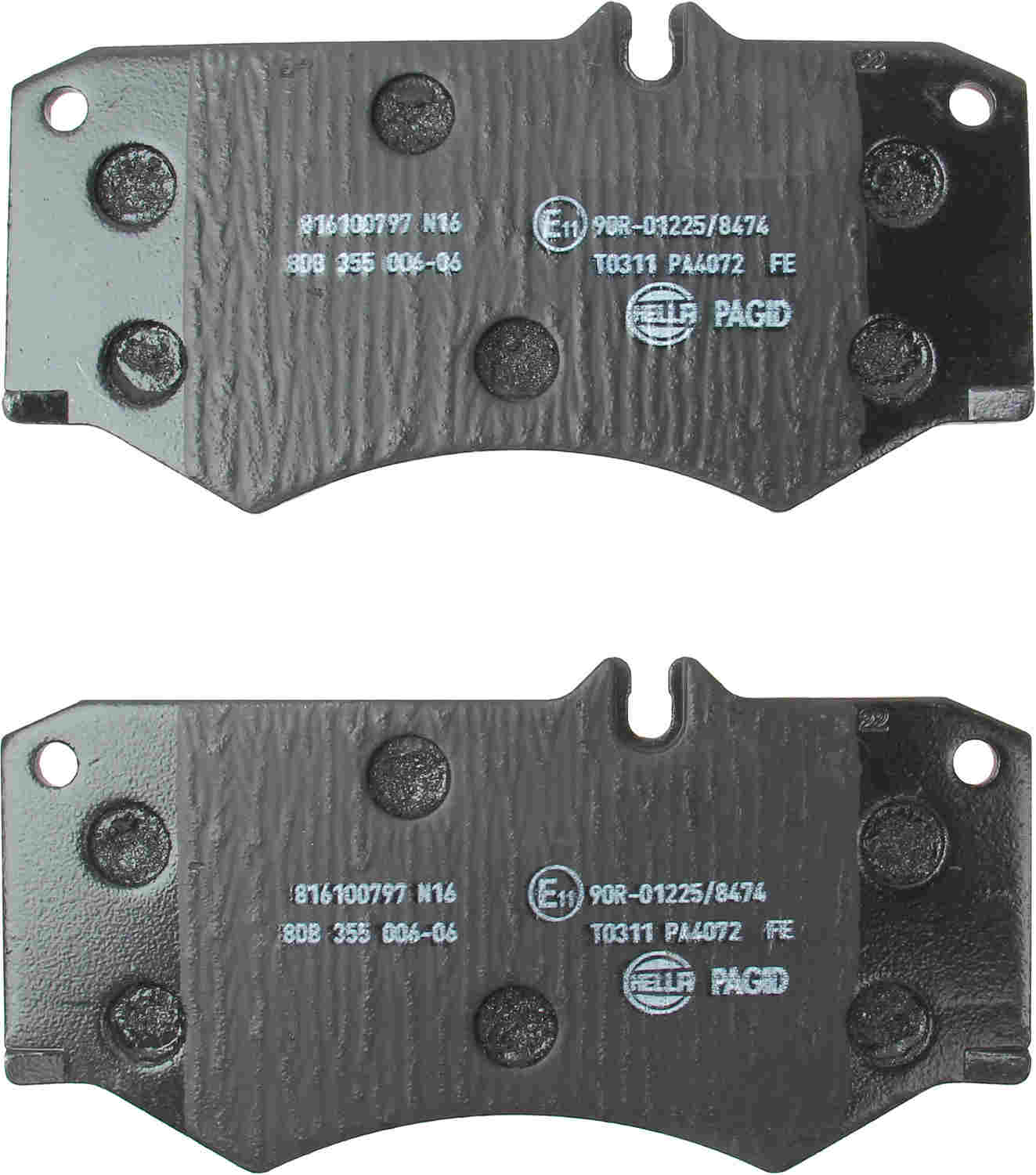 hella pagid disc brake pad set  frsport 355006061