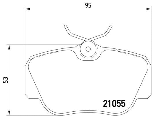 hella pagid disc brake pad set  frsport 355006181