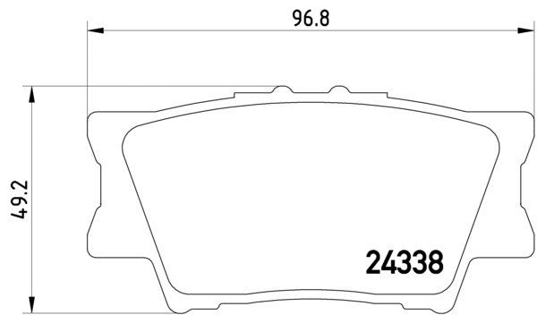 hella pagid disc brake pad set  frsport 355006881