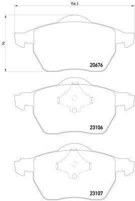 hella pagid disc brake pad set  frsport 355006921