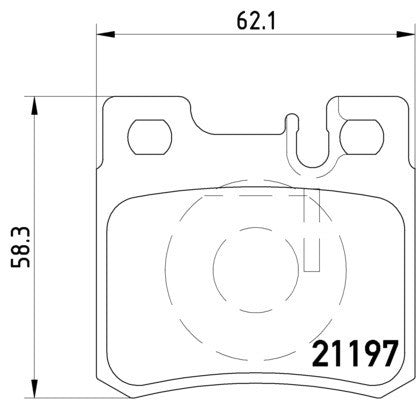 hella pagid disc brake pad set  frsport 355007361