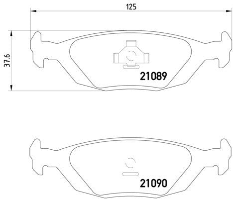 hella pagid disc brake pad set  frsport 355007521