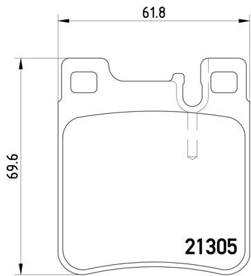 hella pagid disc brake pad set  frsport 355007581