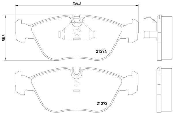 hella pagid disc brake pad set  frsport 355007721