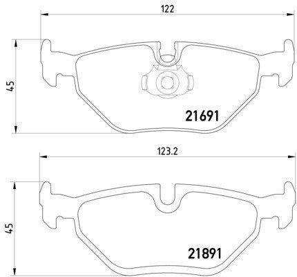 hella pagid disc brake pad set  frsport 355007981