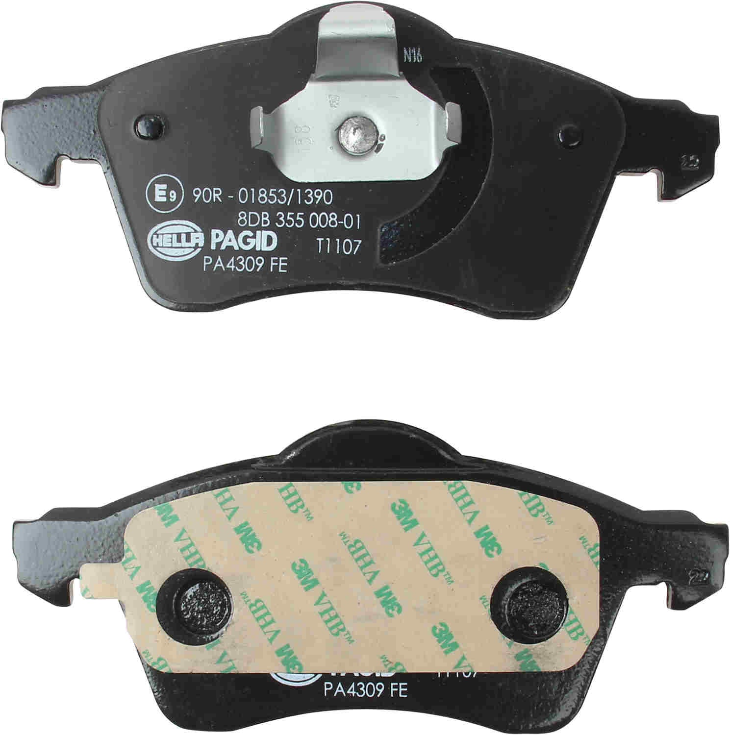 hella pagid disc brake pad set  frsport 355008011