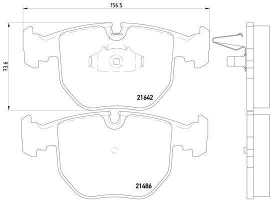 hella pagid disc brake pad set  frsport 355008281