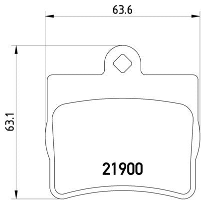 hella pagid disc brake pad set  frsport 355008311