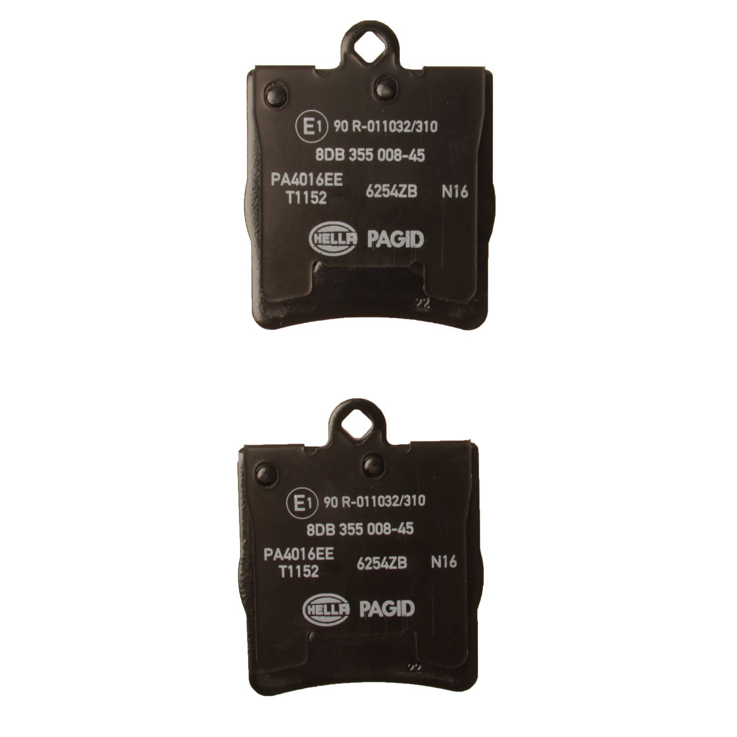 hella pagid disc brake pad set  frsport 355008451