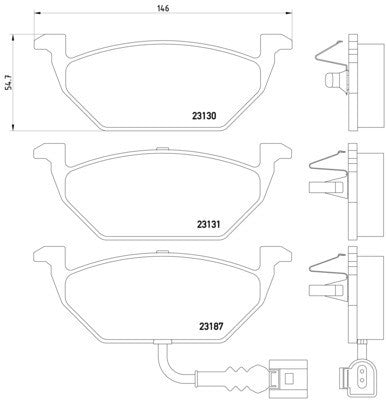 hella pagid disc brake pad set  frsport 355008551