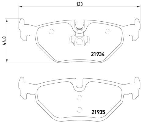 hella pagid disc brake pad set  frsport 355008761