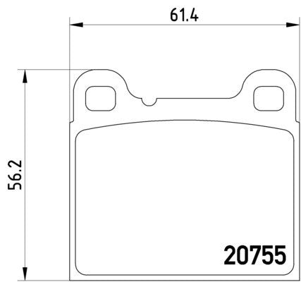 hella pagid disc brake pad set  frsport 355008801