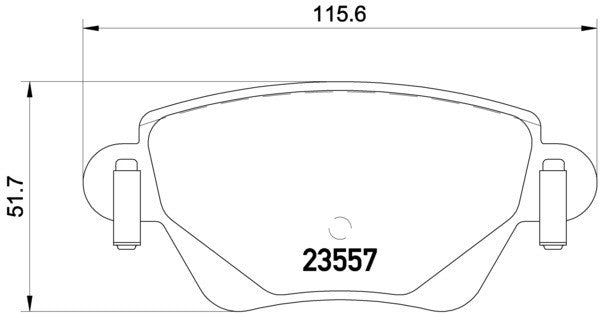 hella pagid disc brake pad set  frsport 355009081