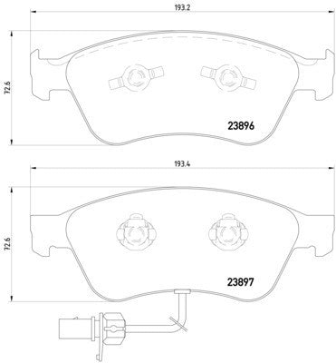 hella pagid disc brake pad set  frsport 355009211