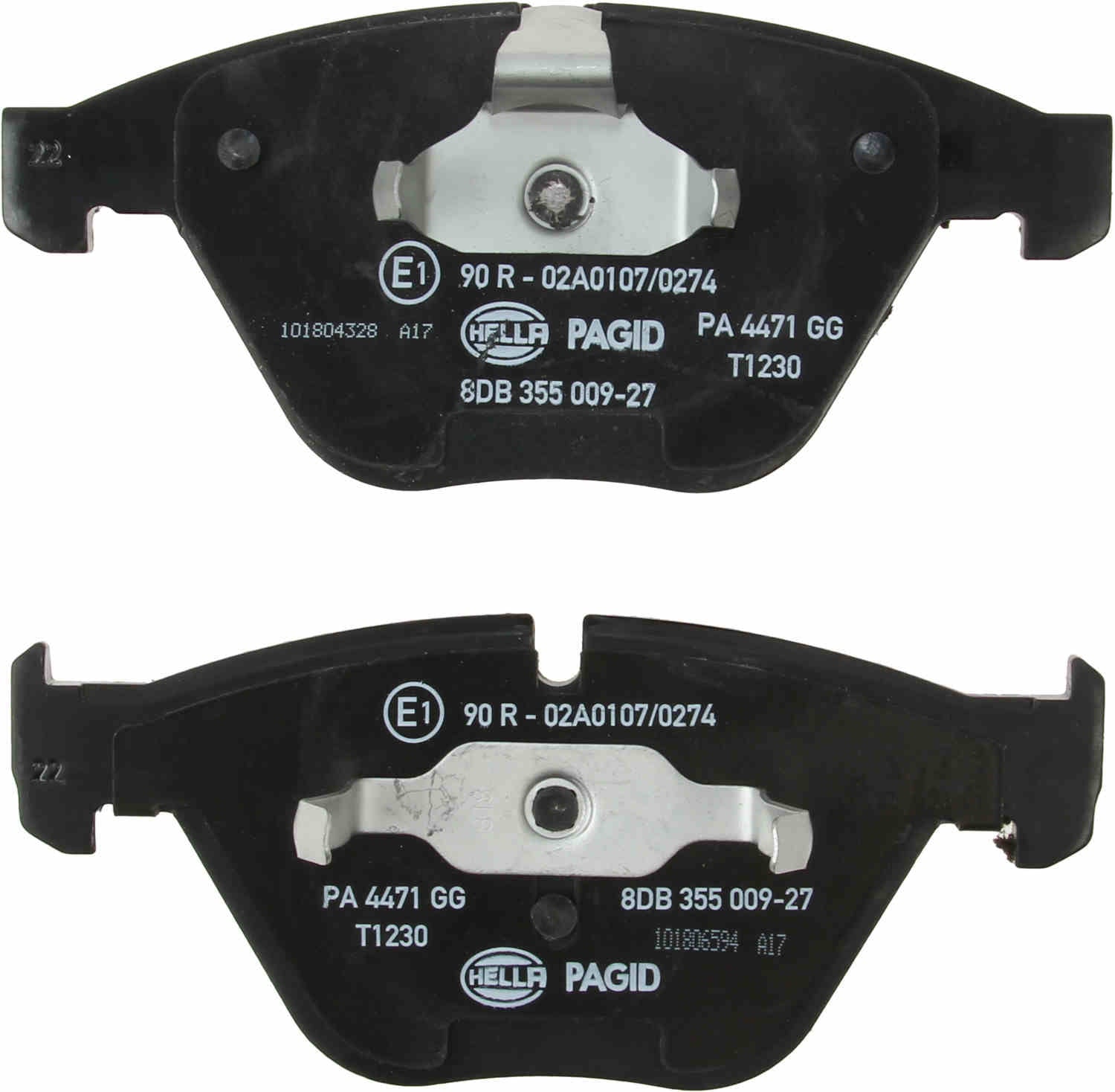 hella pagid disc brake pad set  frsport 355009271