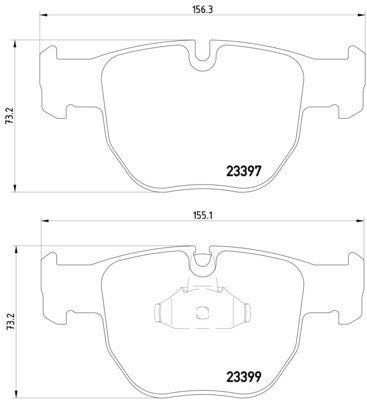 hella pagid disc brake pad set  frsport 355009301