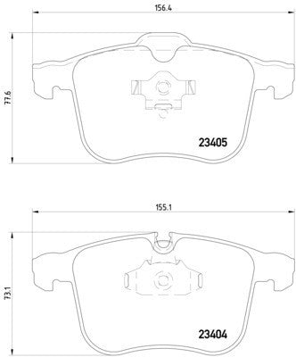 hella pagid disc brake pad set  frsport 355009431