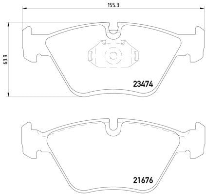 hella pagid disc brake pad set  frsport 355009651