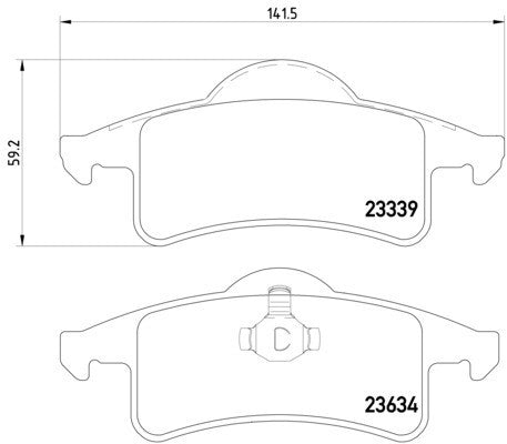 hella pagid disc brake pad set  frsport 355009891