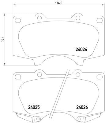 hella pagid disc brake pad set  frsport 355010491