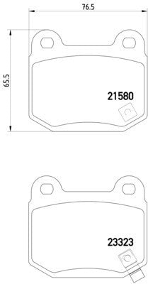 Hella Pagid Disc Brake Pad Set  top view frsport 355010691