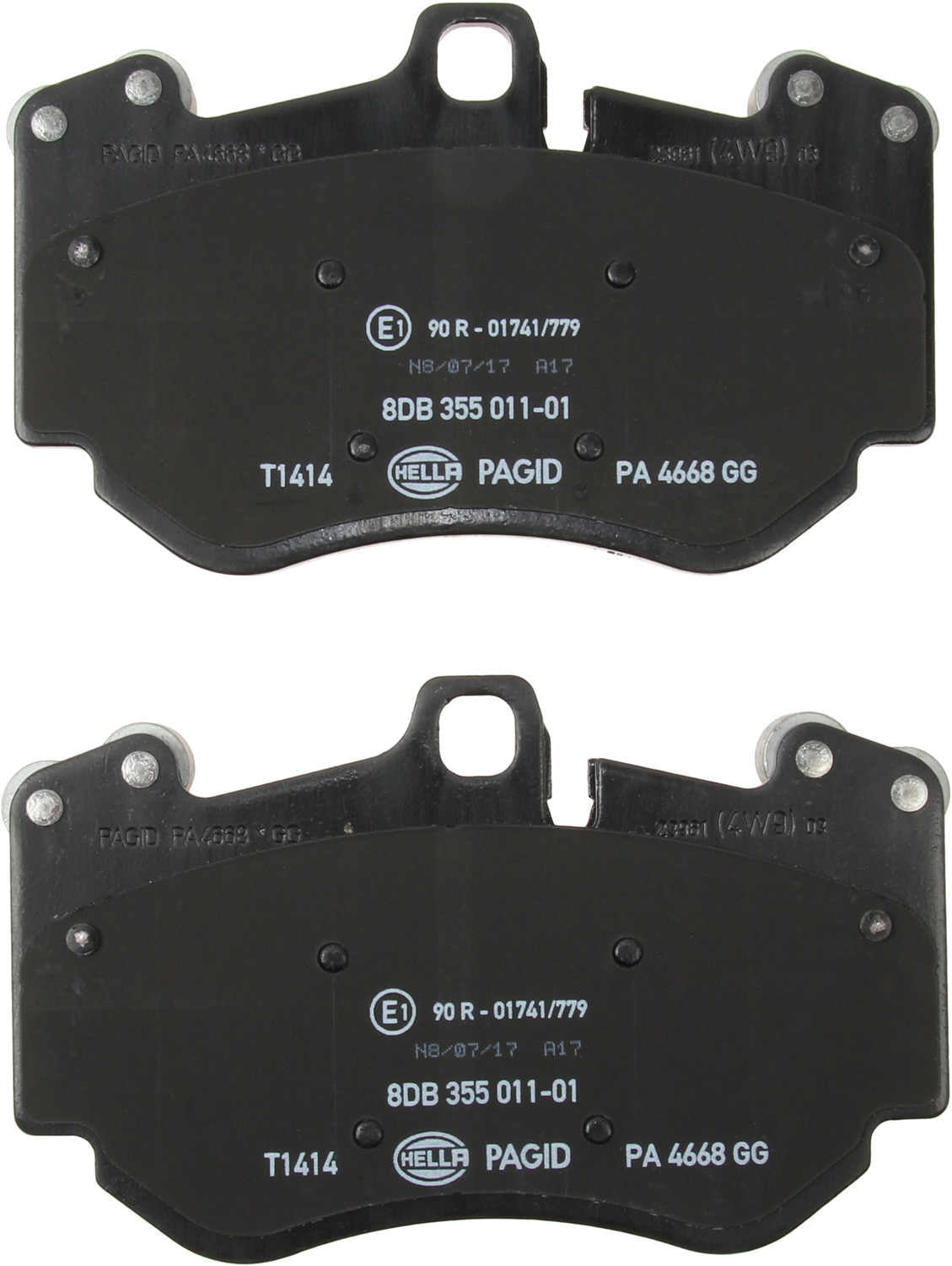 hella pagid disc brake pad set  frsport 355011011