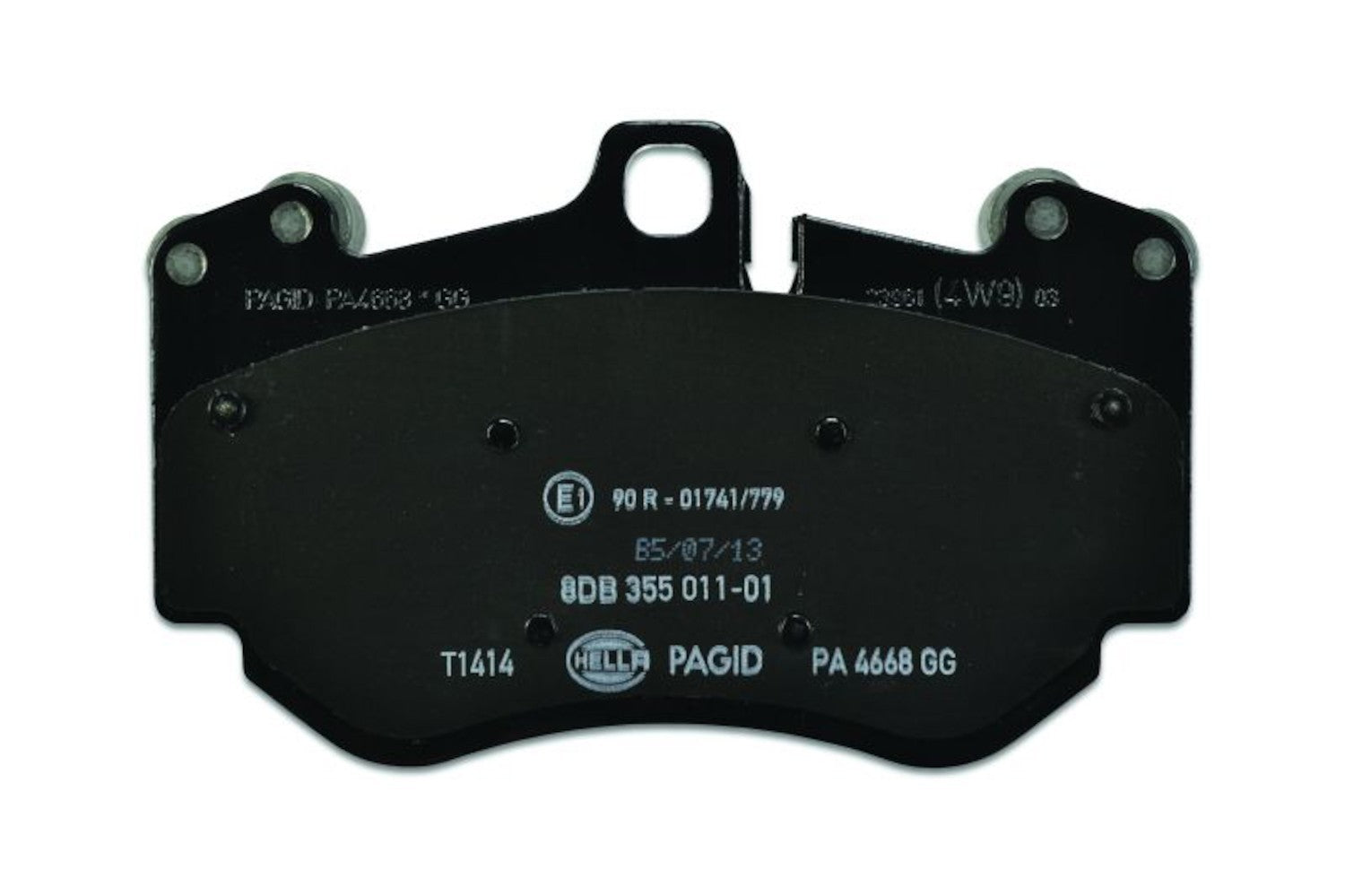 Hella Pagid Disc Brake Pad Set  top view frsport 355011011