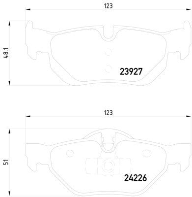 hella pagid disc brake pad set  frsport 355011301