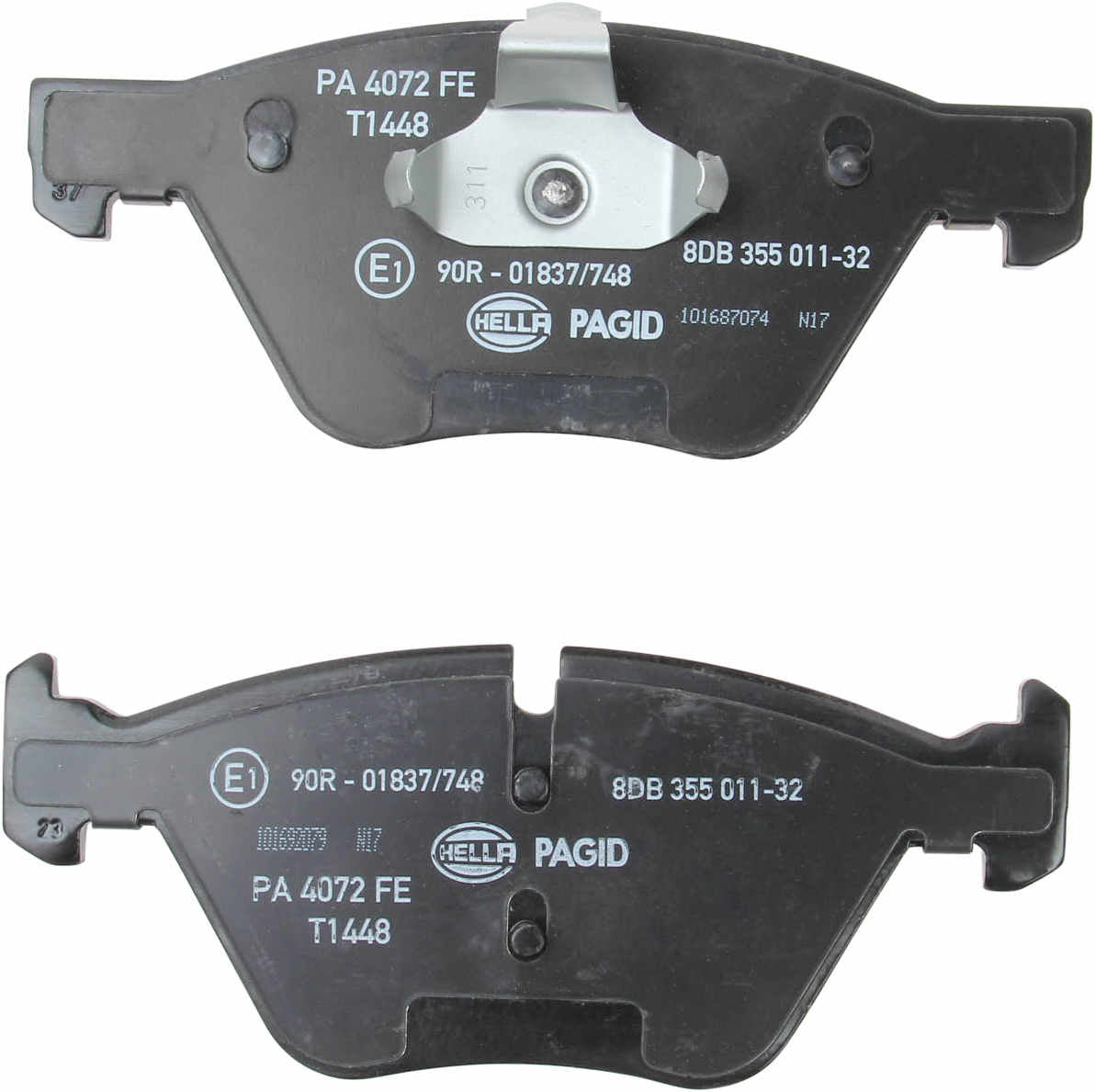 hella pagid disc brake pad set  frsport 355011321