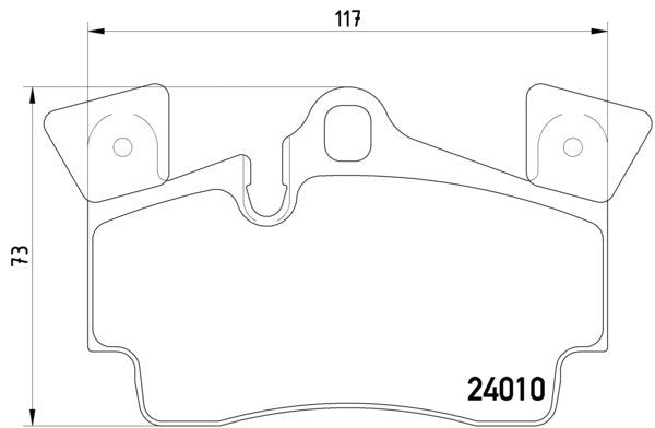 hella pagid disc brake pad set  frsport 355011471