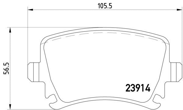 Hella Pagid Disc Brake Pad Set  top view frsport 355011771