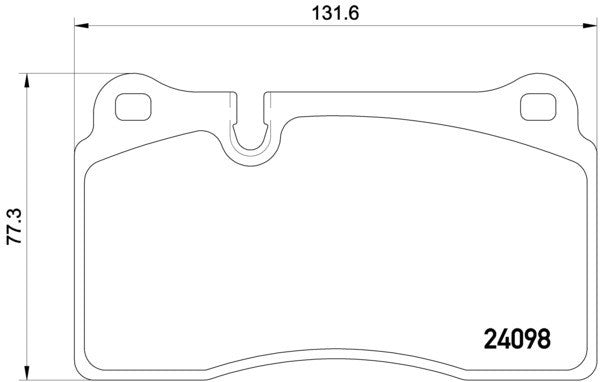 hella pagid disc brake pad set  frsport 355011851