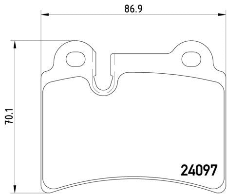 hella pagid disc brake pad set  frsport 355011861