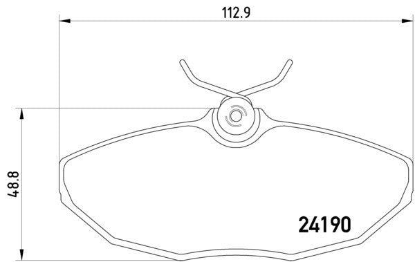 hella pagid disc brake pad set  frsport 355011961