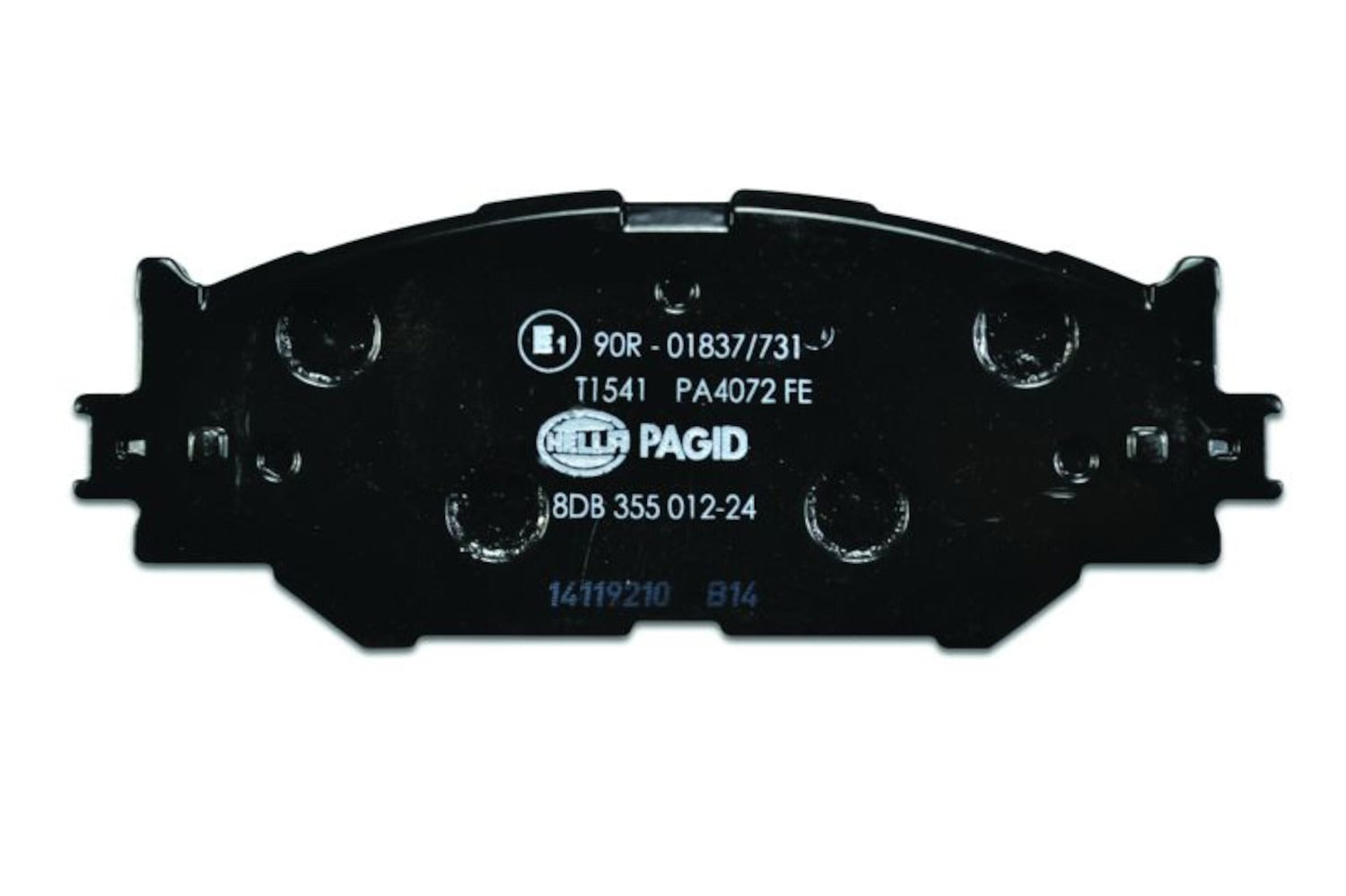 Hella Pagid Disc Brake Pad Set  top view frsport 355012241