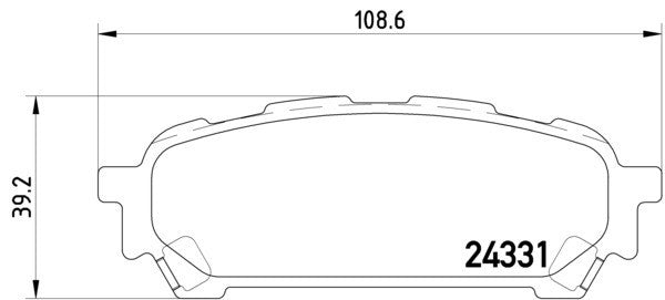 hella pagid disc brake pad set  frsport 355012311