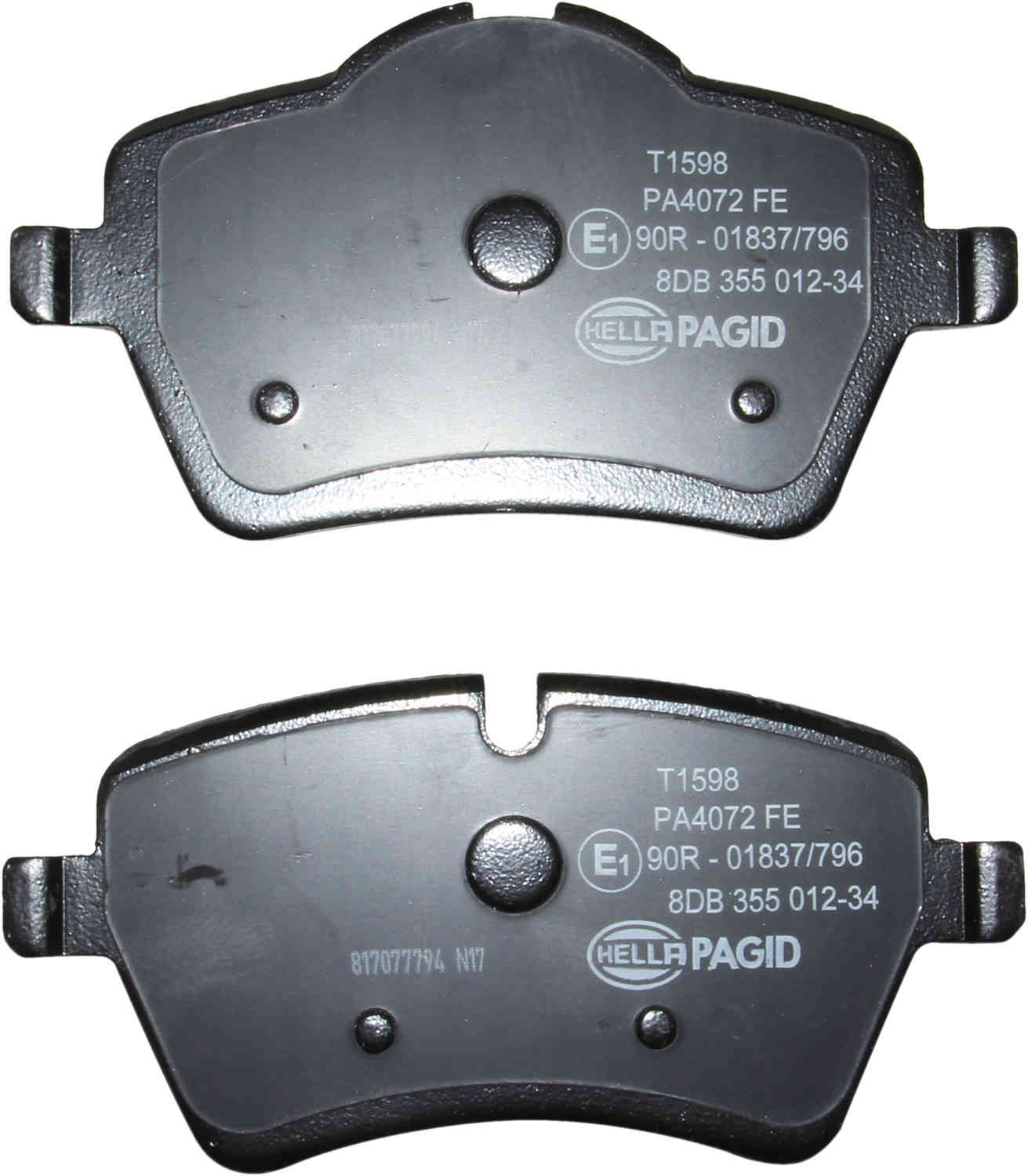 hella pagid disc brake pad set  frsport 355012341