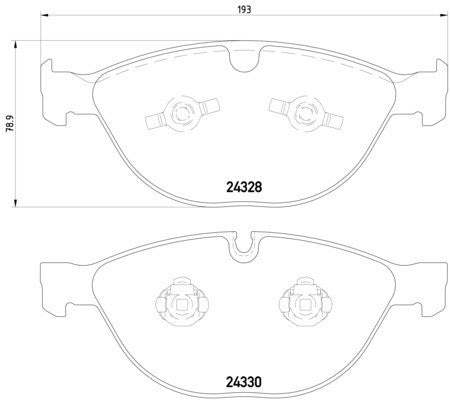 hella pagid disc brake pad set  frsport 355012521