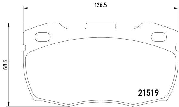 hella pagid disc brake pad set  frsport 355012871