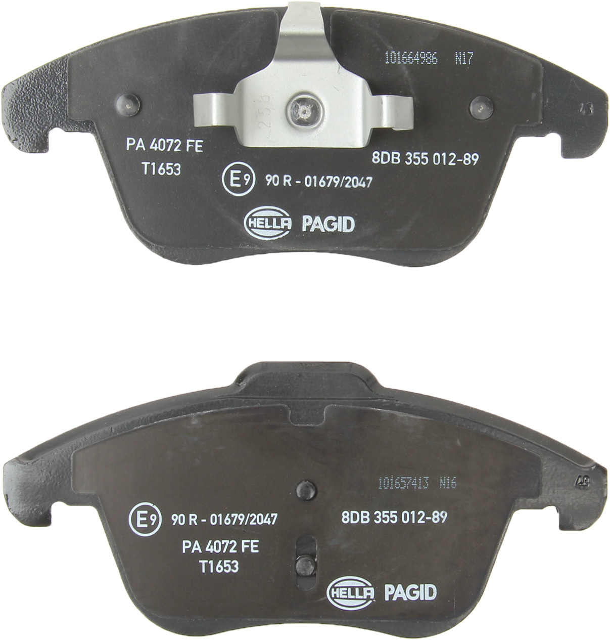 hella pagid disc brake pad set  frsport 355012891