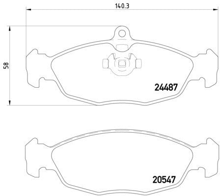 hella pagid disc brake pad set  frsport 355013031