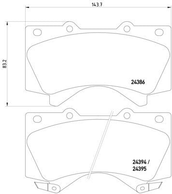 hella pagid disc brake pad set  frsport 355013151