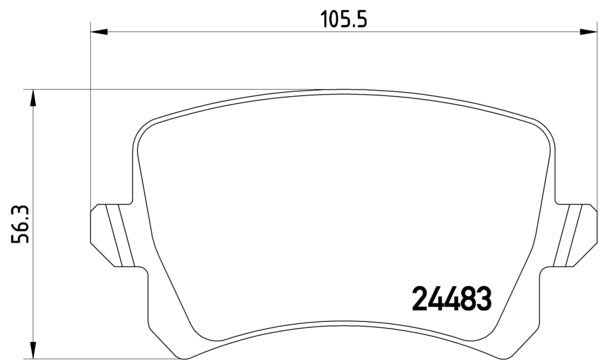 hella pagid disc brake pad set  frsport 355013331